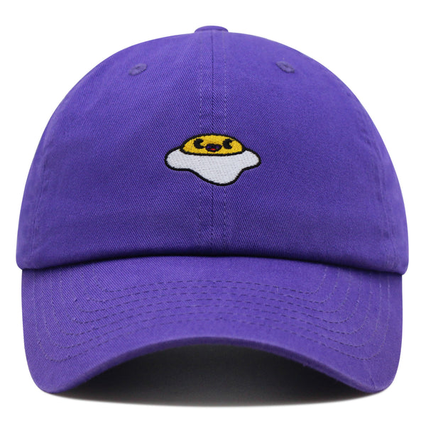 Smiling Egg Premium Dad Hat Embroidered Baseball Cap Sunny Side Up