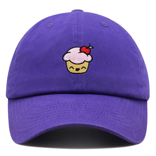 Happy Cupcake Premium Dad Hat Embroidered Baseball Cap Muffin Sweet