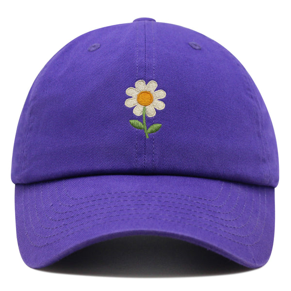 Chamomile Flower Premium Dad Hat Embroidered Baseball Cap Floral