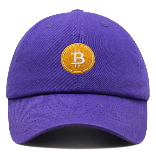 Bitcoin Premium Dad Hat Embroidered Baseball Cap Cryptocurrency Investing