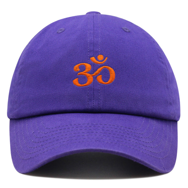 Om Symbol Premium Dad Hat Embroidered Baseball Cap Indian Buddah