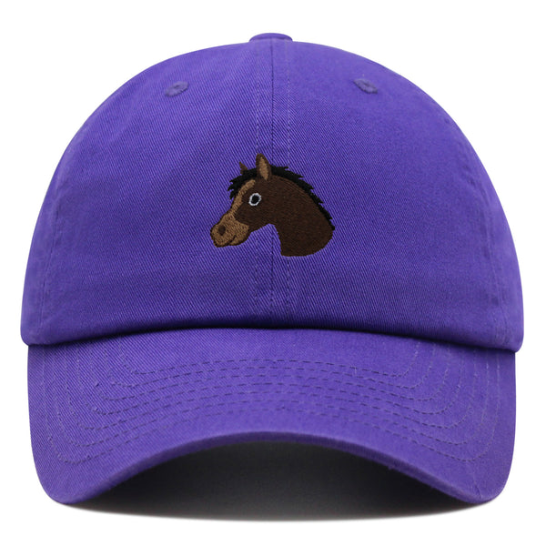 Horse Head Premium Dad Hat Embroidered Baseball Cap Cowboy Zoo