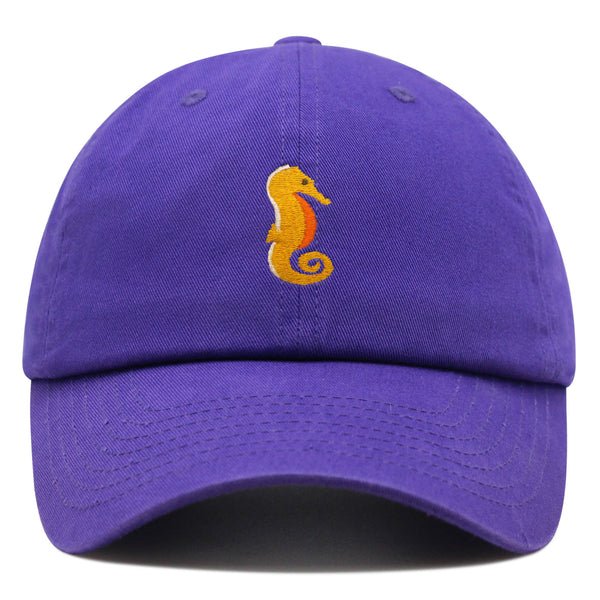 Seahorse Premium Dad Hat Embroidered Baseball Cap Ocean Sea Fish