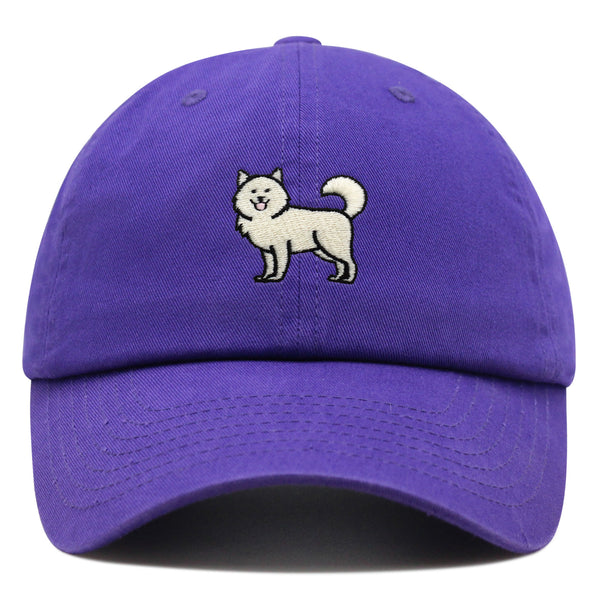 Samoyed Premium Dad Hat Embroidered Baseball Cap Dog Puppy