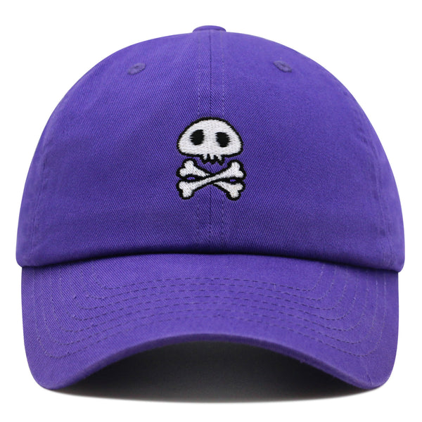 Skull Premium Dad Hat Embroidered Baseball Cap Cute Skull