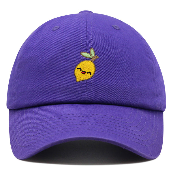 Lemon Premium Dad Hat Embroidered Baseball Cap Vegan Vegetable