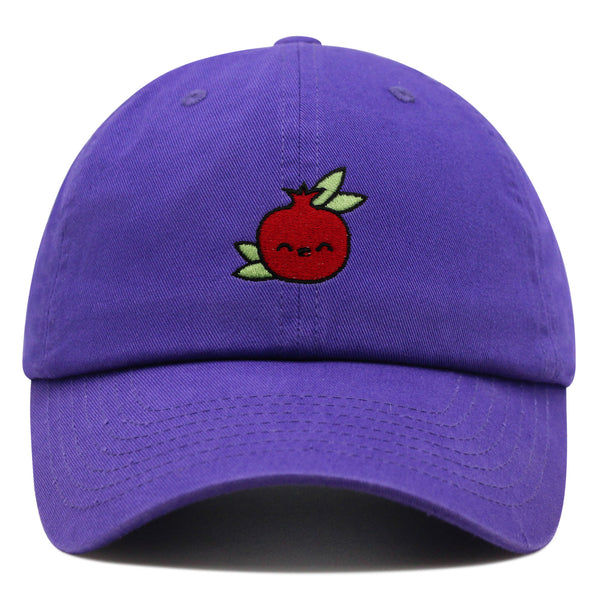 Pomegranate Premium Dad Hat Embroidered Baseball Cap Vegan Fruit Garnet