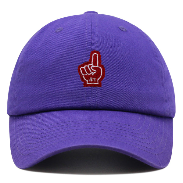 #1 Finger Premium Dad Hat Embroidered Baseball Cap Fan Sports Game