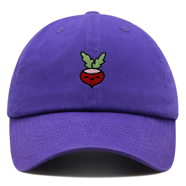 Radish Premium Dad Hat Embroidered Baseball Cap Vegan Vegetable Farmer