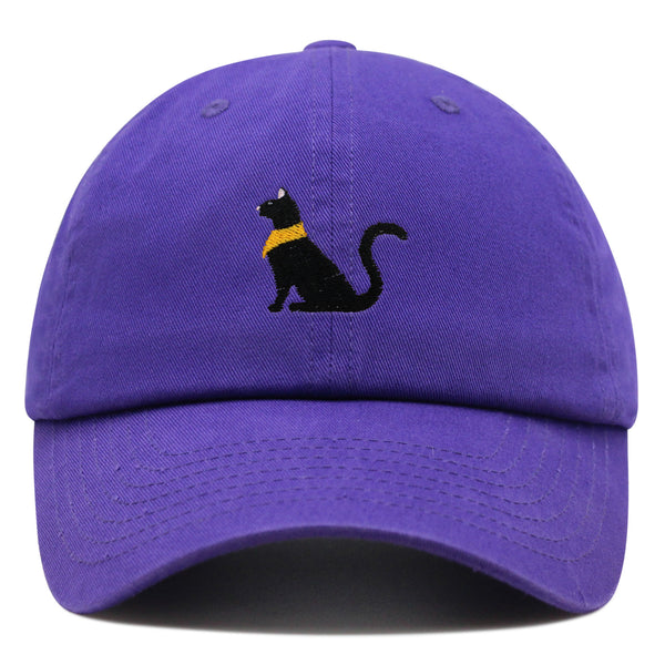 Black Egyptian Cat Premium Dad Hat Embroidered Baseball Cap Kitty