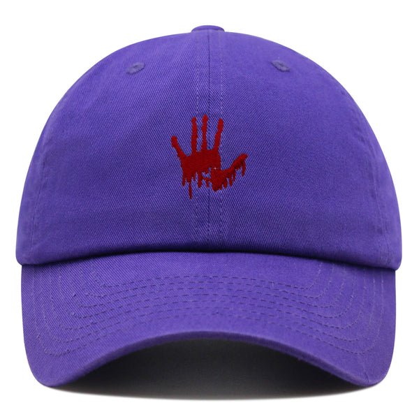 Bloody Hand Premium Dad Hat Embroidered Baseball Cap Horror