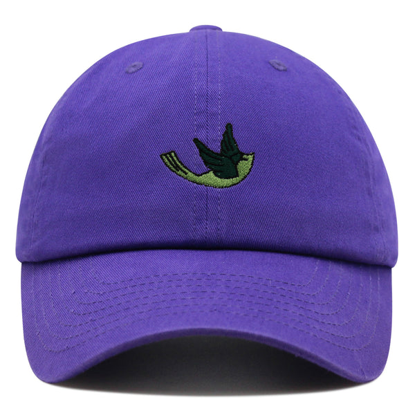 Green Bird Premium Dad Hat Embroidered Baseball Cap Nature Animal