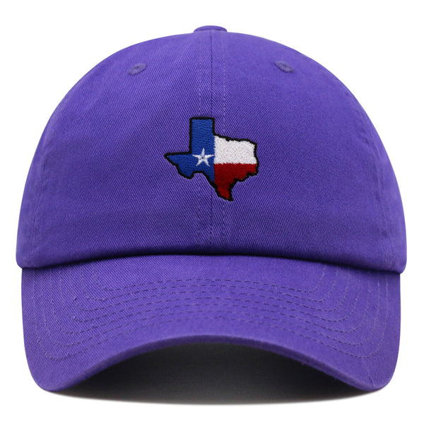 Texas Premium Dad Hat Embroidered Baseball Cap Map Flag