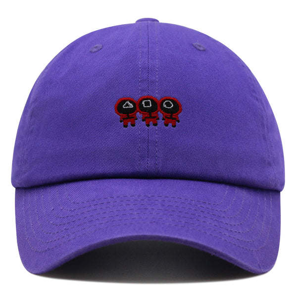 Squid Character Premium Dad Hat Embroidered Baseball Cap Game Red Uniform