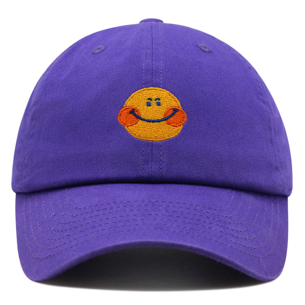 Smile Premium Dad Hat Embroidered Baseball Cap Emoji Smiling Face