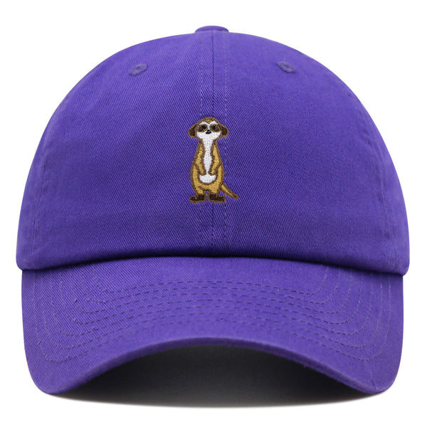 Meerkat Premium Dad Hat Embroidered Baseball Cap Lion Observer