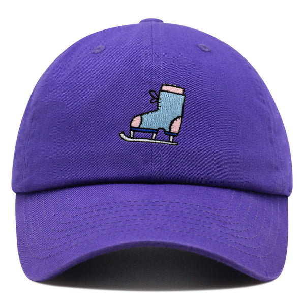 Ice Skating Premium Dad Hat Embroidered Baseball Cap Skate Winter