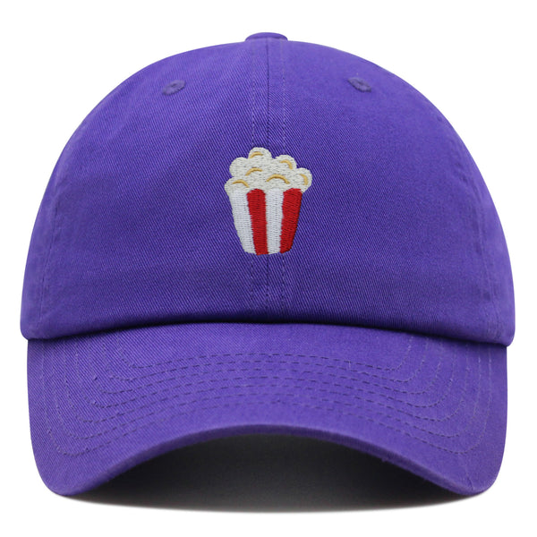 Popcorn Premium Dad Hat Embroidered Baseball Cap Theater Foodie