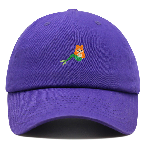 Mermaid Premium Dad Hat Embroidered Baseball Cap Fish Girl