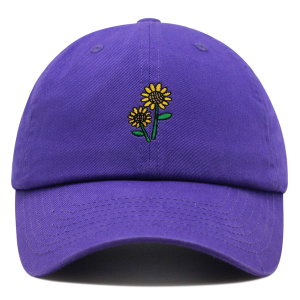 Sunflowers Premium Dad Hat Embroidered Baseball Cap Flower Floral