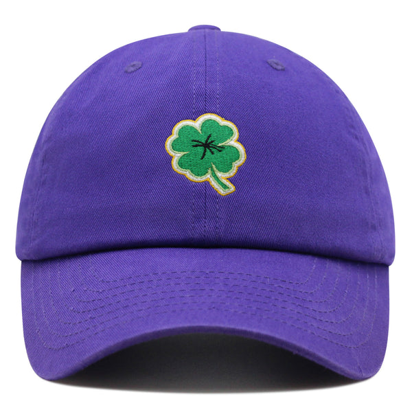 Clover Premium Dad Hat Embroidered Baseball Cap Lucky Plant