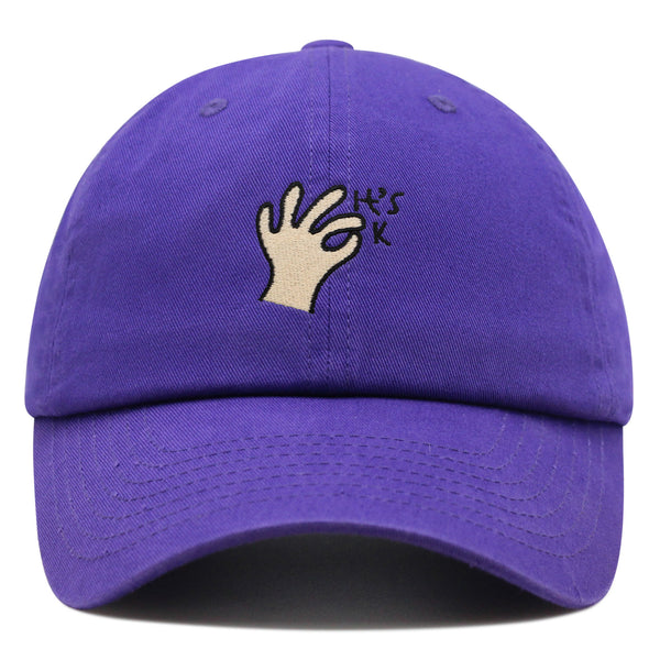 Hand Sign Premium Dad Hat Embroidered Baseball Cap OK