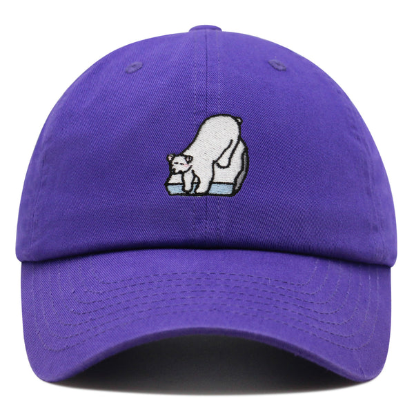 Polar Bear Premium Dad Hat Embroidered Baseball Cap Coke Soda