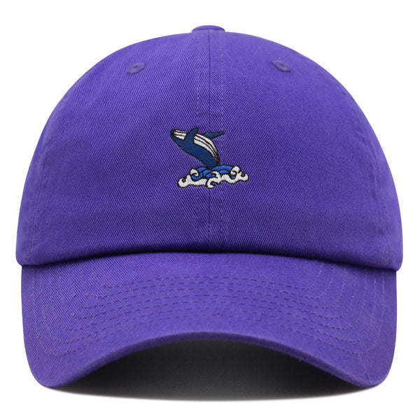 Whale Premium Dad Hat Embroidered Baseball Cap Ocean Fish