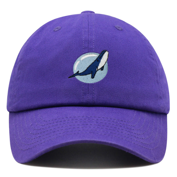 Whale Premium Dad Hat Embroidered Baseball Cap Fishing Nature