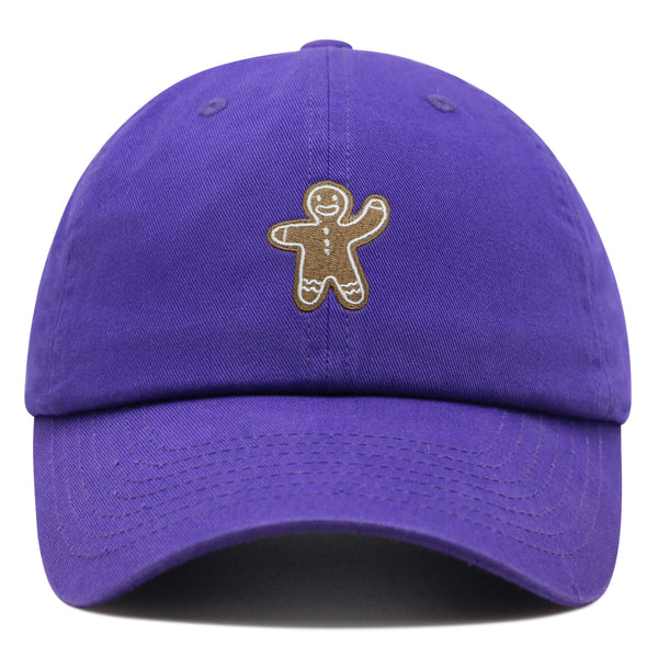 Gingerbread Man Premium Dad Hat Embroidered Baseball Cap Holiday Cookie