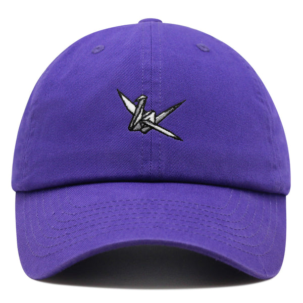 Origami Crane Premium Dad Hat Embroidered Baseball Cap Paper Swan