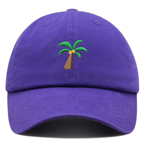 Palm Tree Premium Dad Hat Embroidered Baseball Cap Coconut