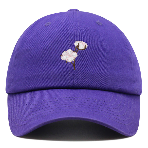 Cotton Flower Premium Dad Hat Embroidered Baseball Cap Tree