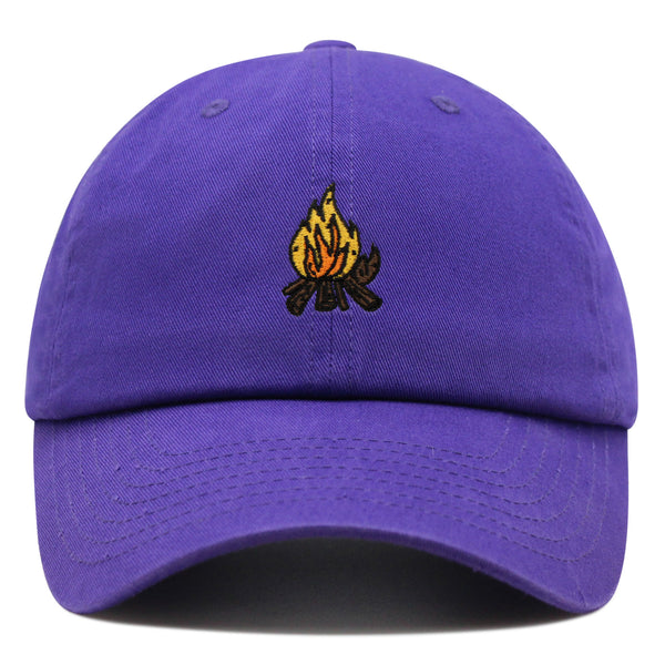 Camp Fire Premium Dad Hat Embroidered Baseball Cap Wood Pit