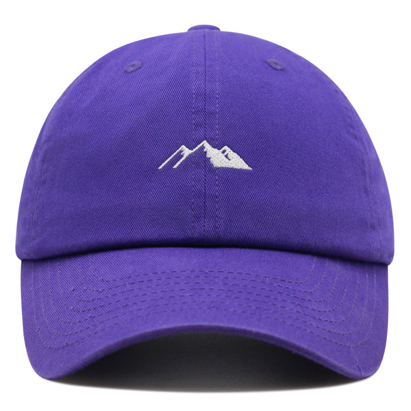 Mountain Premium Dad Hat Embroidered Baseball Cap Snowy