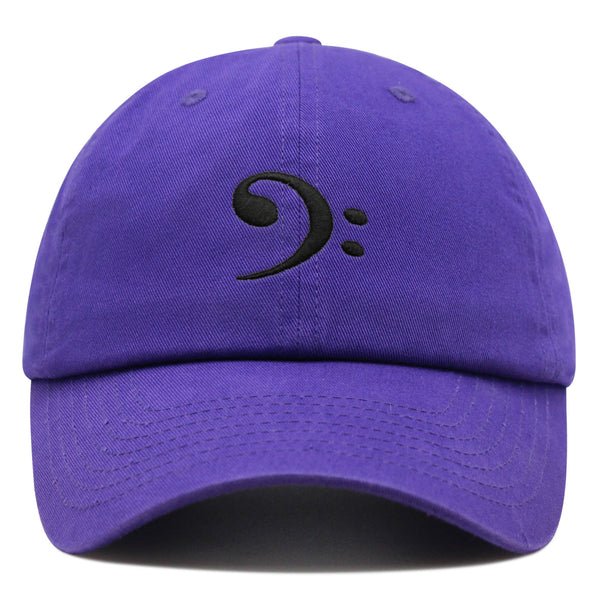 Bass Clef Premium Dad Hat Embroidered Baseball Cap Music Symbol