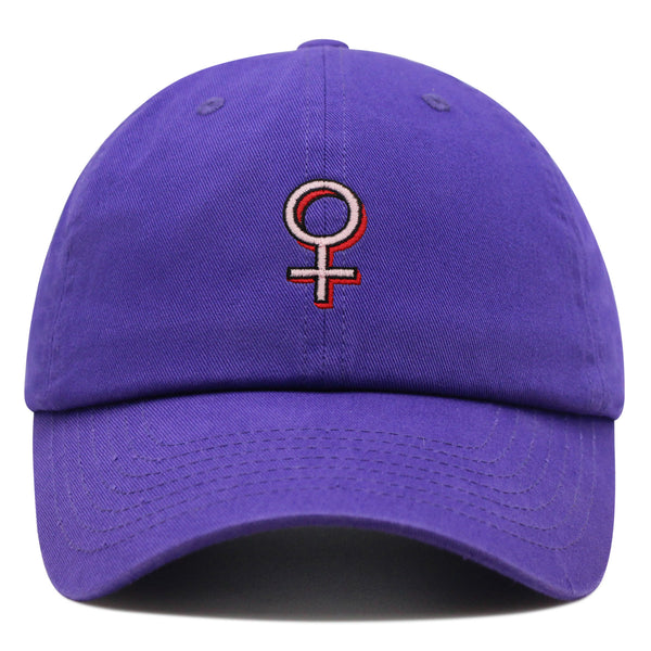 Female Gender Symbol Premium Dad Hat Embroidered Baseball Cap Tattoo