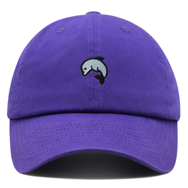 Dolphin Premium Dad Hat Embroidered Baseball Cap Ocean Cute