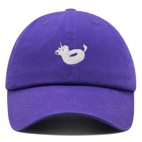 Unicorn Floaty Premium Dad Hat Embroidered Baseball Cap Swim