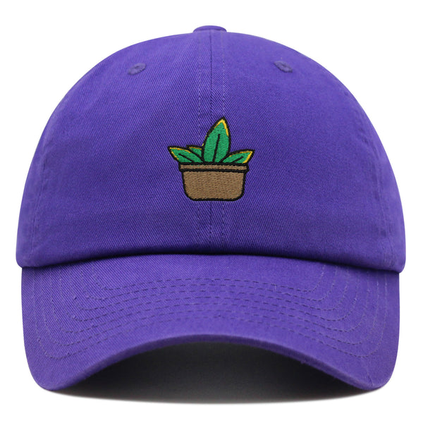 Aloe Plant Premium Dad Hat Embroidered Baseball Cap Pot