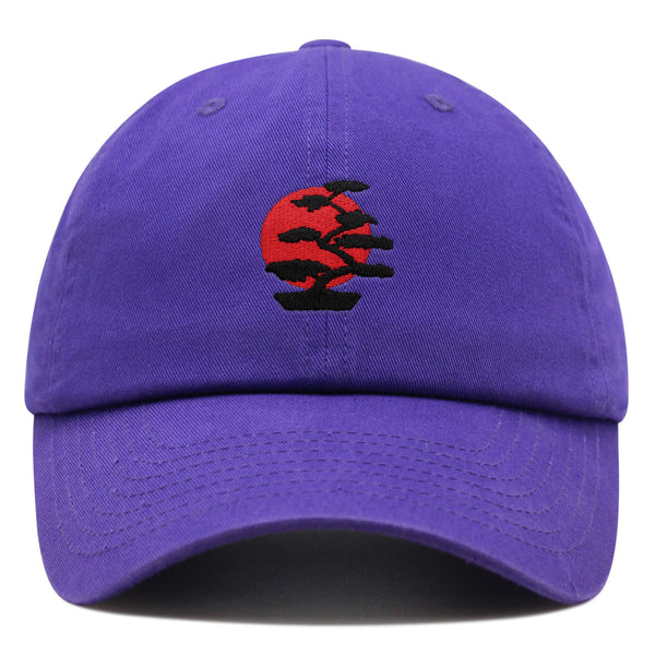 Bonsai Tree Premium Dad Hat Embroidered Baseball Cap Japanese