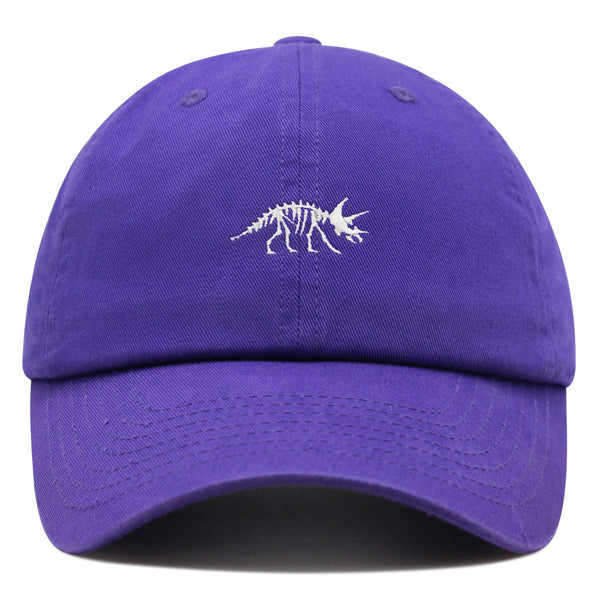 Dinosaur Fossil Skeleton Premium Dad Hat Embroidered Baseball Cap Skull