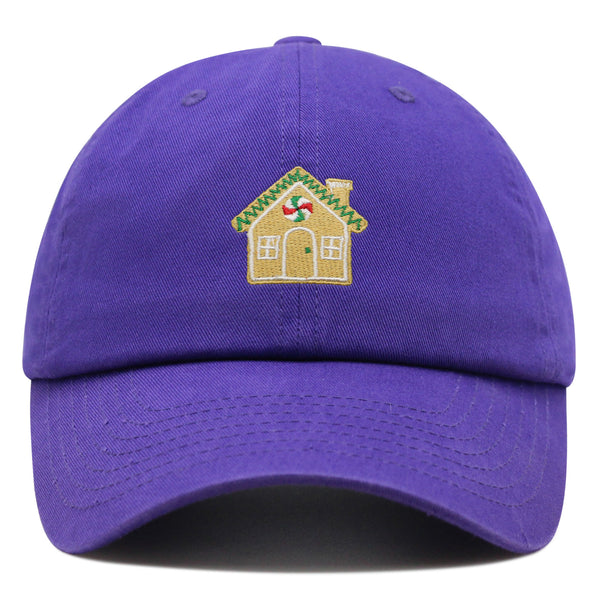 Gingerbread House  Premium Dad Hat Embroidered Baseball Cap Holiday