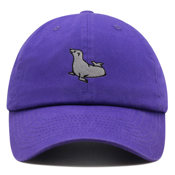 Seal Premium Dad Hat Embroidered Baseball Cap Fishing Pier