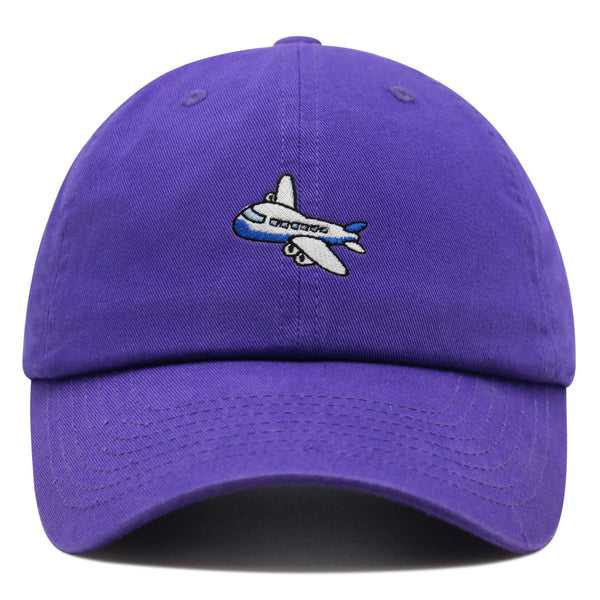 Airplane Premium Dad Hat Embroidered Baseball Cap Cute