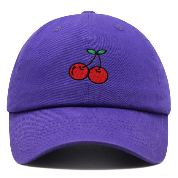 Cherries Premium Dad Hat Embroidered Baseball Cap Fruit