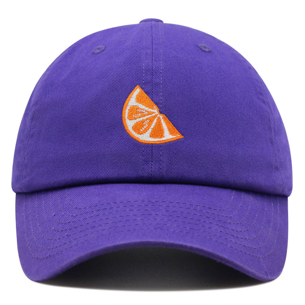 Orange Slice Premium Dad Hat Embroidered Baseball Cap Fruit