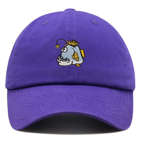 Angler Fish Premium Dad Hat Embroidered Baseball Cap Funny