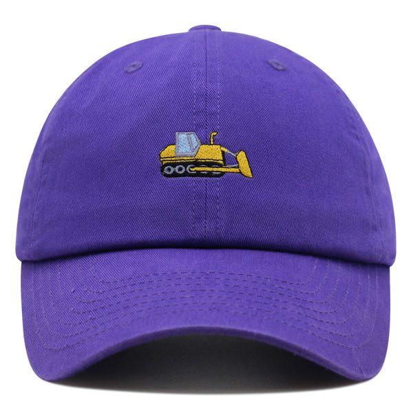 Bulldozer Premium Dad Hat Embroidered Baseball Cap Construction