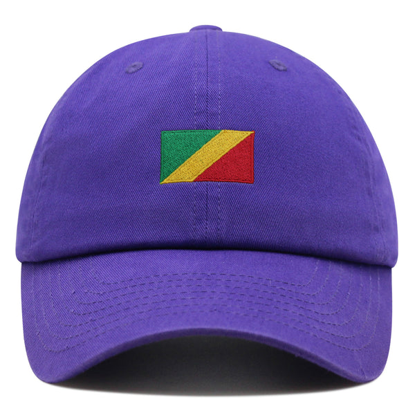 Congo Flag Premium Dad Hat Embroidered Cotton Baseball Cap Country Flag Series